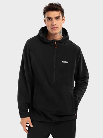 Siroko Fleecehoodie "Avoriaz" in Schwarz