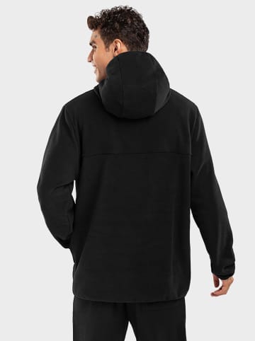 Siroko Fleecehoodie "Avoriaz" in Schwarz