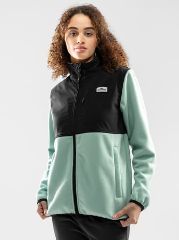Siroko Fleecejacke "Stoos" in Schwarz/ Türkis