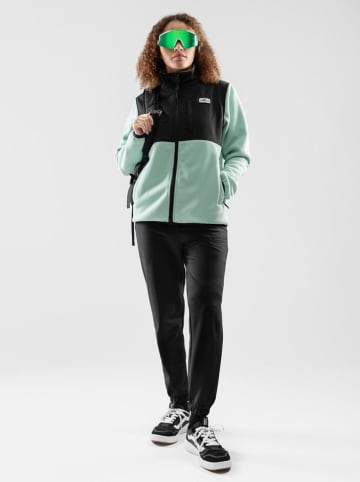 Siroko Fleecejacke "Stoos" in Schwarz/ Türkis