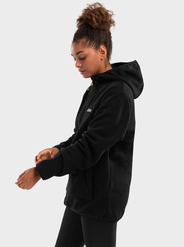 Siroko Fleecehoodie "Avoriaz" in Schwarz