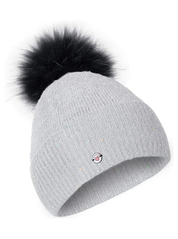 Hannah Muts met pompon grijs
