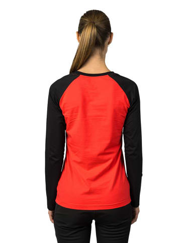 Hannah Longsleeve zwart/rood