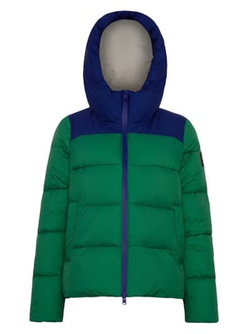 Ecoalf Steppjacke in Grün/ Dunkelblau