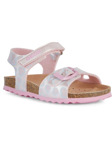 Geox Sandalen "Chalki" zilverkleurig