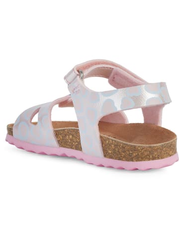 Geox Sandalen "Chalki" zilverkleurig
