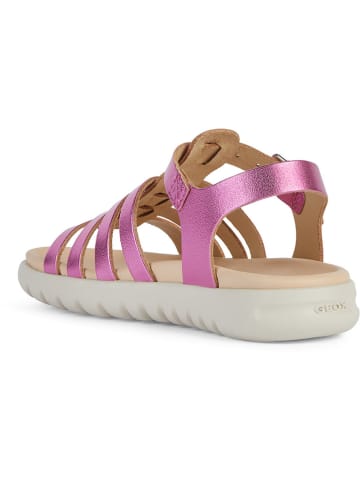 Geox Leder-Sandalen "Soleima" in Pink