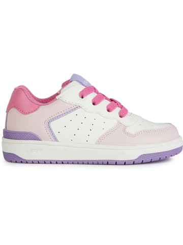 Geox Sneakers "Washiba" wit/lichtroze