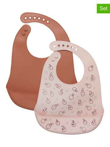 CeLaVi Śliniaczki (2 szt.) w kolorze beżowo-jasnobrązowym