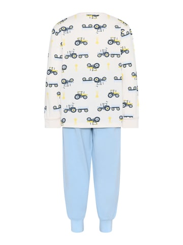 CeLaVi Pyjama lichtblauw/wit