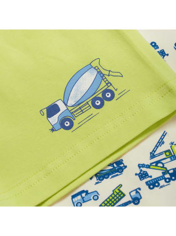 CeLaVi Pyjama in Beige/ Grün