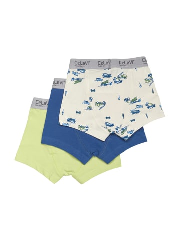 CeLaVi 3er-Set: Pantys in Grün/ Blau/ Beige