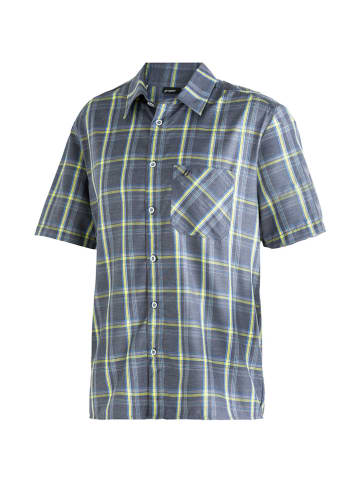 Maier Sports Funktionshemd "Mauro" in Grau/ Blau