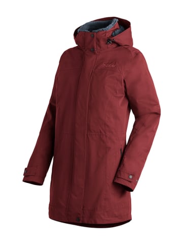 Maier Sports 3-in1-Funktionsmantel "Gerdi" in Rot/ Schwarz