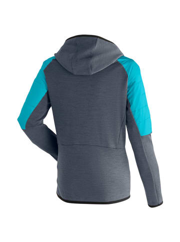 Maier Sports Hybridjacke "Lanus" in Anthrazit/ Türkis