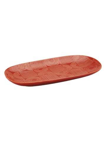 Maxwell & Williams Servierplatte "Arc" in Orange - (L)33 x (B)18 x (H)3 cm