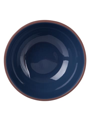 Maxwell & Williams 6-delige set: kommen "Sienna" lichtbruin/blauw - Ø 12 cm
