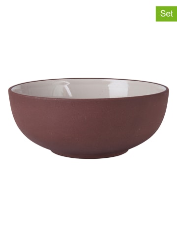 Maxwell & Williams 6-delige set: kommen "Sienna" lichtbruin/beige - Ø 15 cm