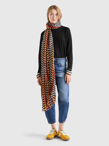 Benetton Woll-Rollkragenpullover in Schwarz
