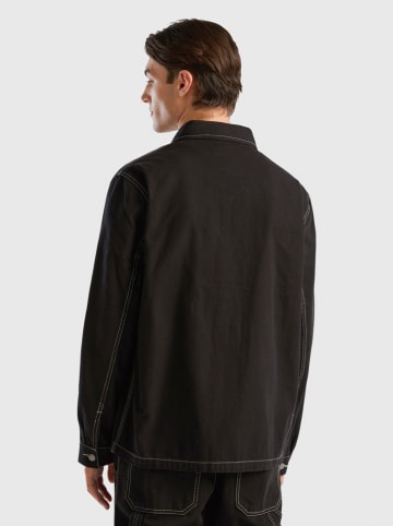 Benetton Hemdjacke in Schwarz