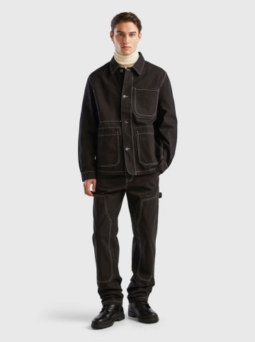 Benetton Hemdjacke in Schwarz
