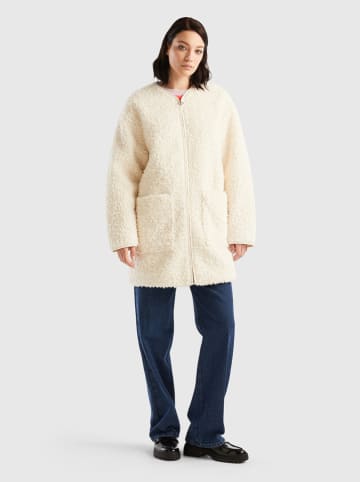 Benetton Wintermantel in Creme
