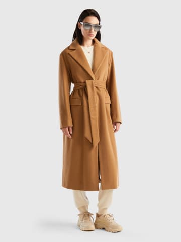 Benetton Wintermantel lichtbruin
