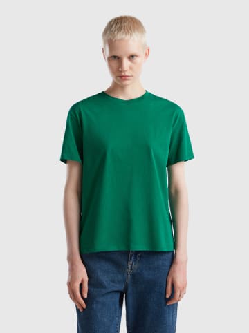 Benetton Koszulka w kolorze zielonym