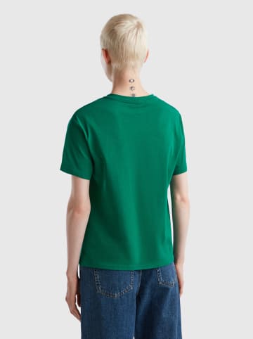 Benetton Koszulka w kolorze zielonym