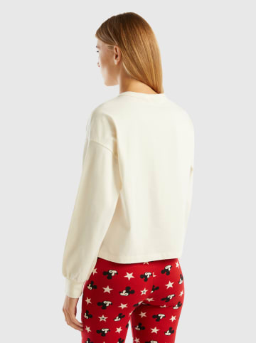 Benetton Pyjamashirt crème/rood