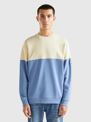 Benetton Trui blauw/crème