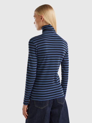 Benetton Sweter w kolorze niebiesko-czarnym