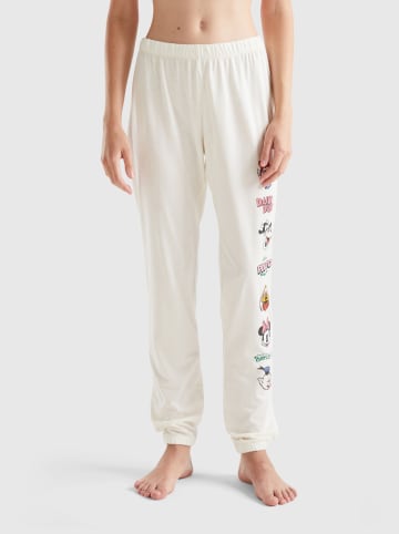 Benetton Pyjamahose in Creme