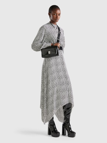 Benetton Jurk zwart/wit