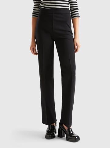 Benetton Spodnie chino w kolorze czarnym