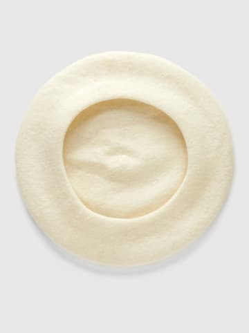 Benetton Czapka w kolorze kremowym