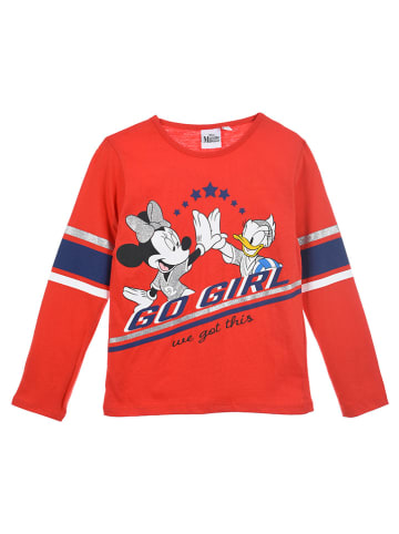 Disney Minnie Mouse Longsleeve "Minnie" in Rot