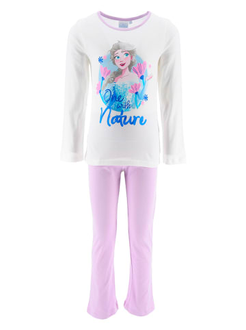 Disney Frozen Pyjama "Frozen" in Weiß/ Lila