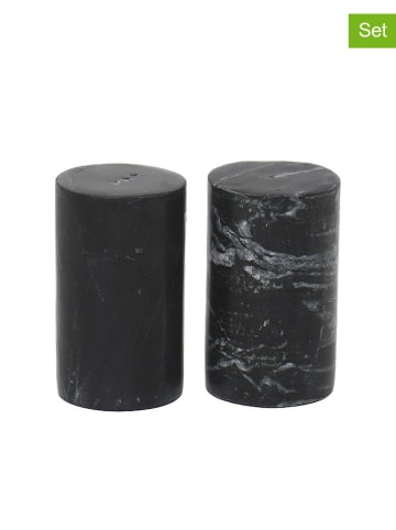 houseproud 2tlg. Set: Salz- und Pfefferstreuer "Tube" in Schwarz - (H)7,6 cm