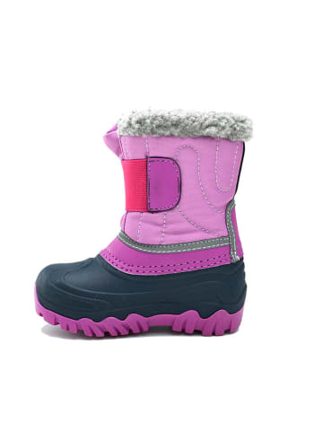 Peek U Winterboots "Bumble" roze/donkerblauw