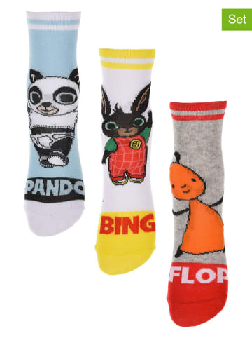Bing 3-delige set: sokken "Bing" meerkleurig