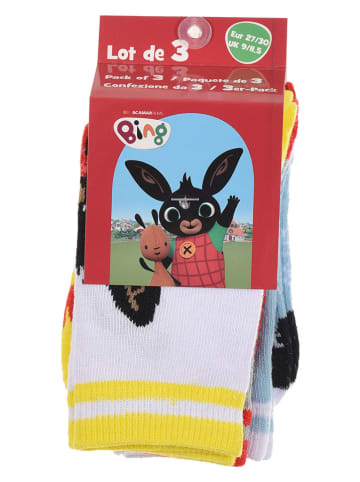 Bing 3er-Set: Socken "Bing" in Bunt