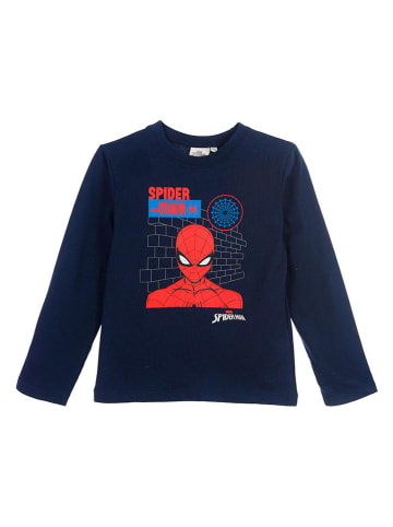 Spiderman Longsleeve "Spiderman" in Dunkelblau/ Rot