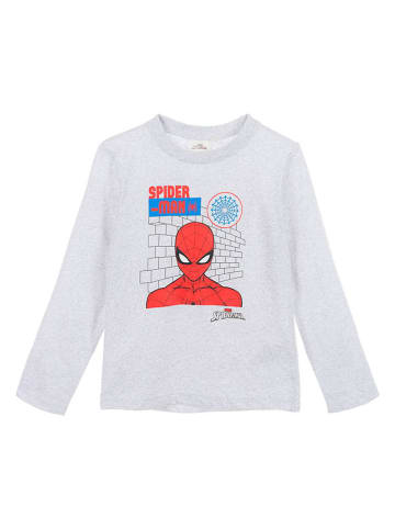 Spiderman Longsleeve "Spiderman" in Grau/ Rot
