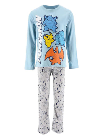 Pokémon Pyjama "Pokemon" in Grau/ Hellblau/ Bunt
