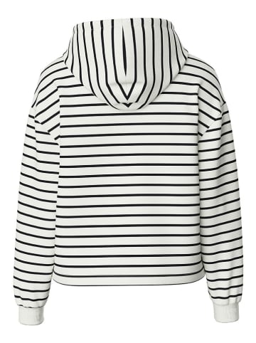 Pieces Hoodie "Chilli" in Creme/ Schwarz