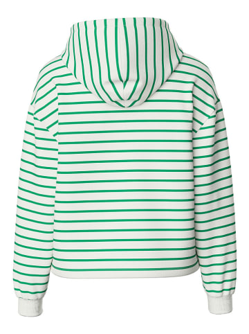 Pieces Hoodie "Chilli" in Creme/ Grün