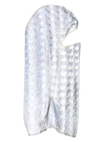 Buff Sturmhaube in Weiß/ Grau/ Hellblau