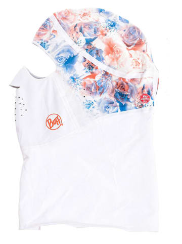 Buff Bivakmuts wit/blauw/oranje