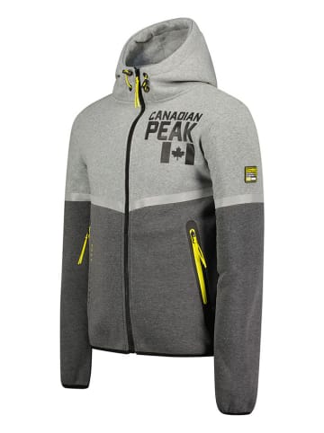 Canadian Peak Sweatjacke in Grau/ Anthrazit